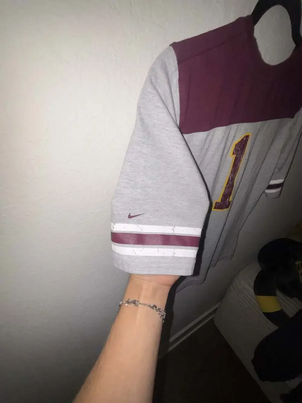 Vintage Nike Team Arizona State Sun Devils Number 1 Football Jersey Shirt